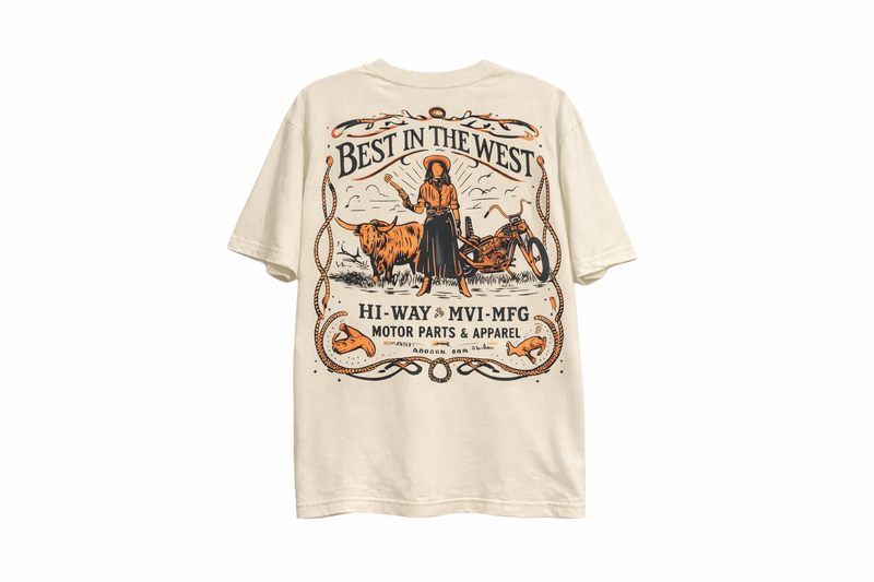 Camiseta Oversized Best in the west -  Domeira
