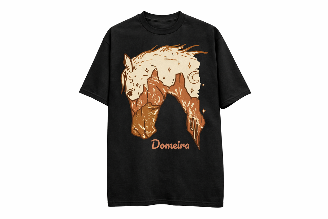 Camiseta Oversized love Horse - Domeira